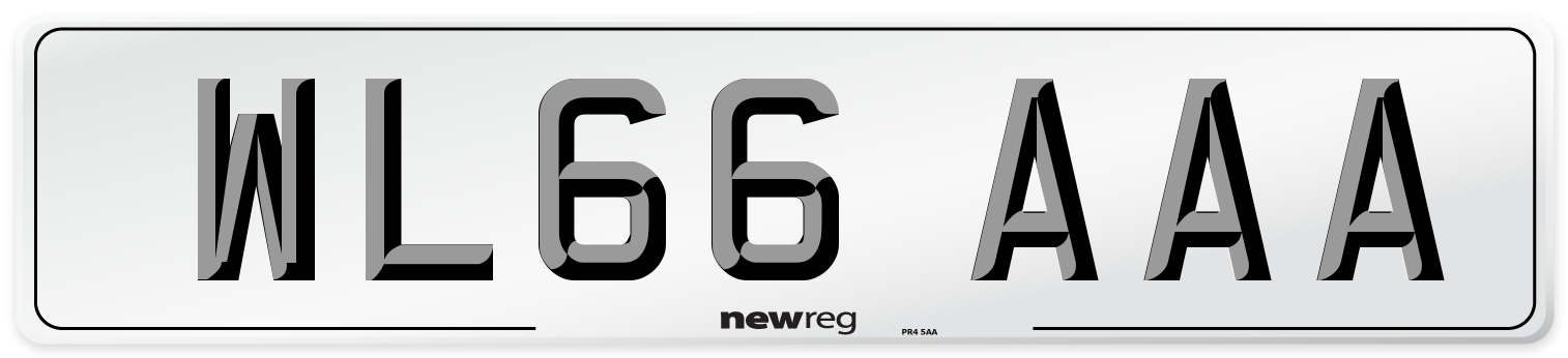 WL66 AAA Number Plate from New Reg
